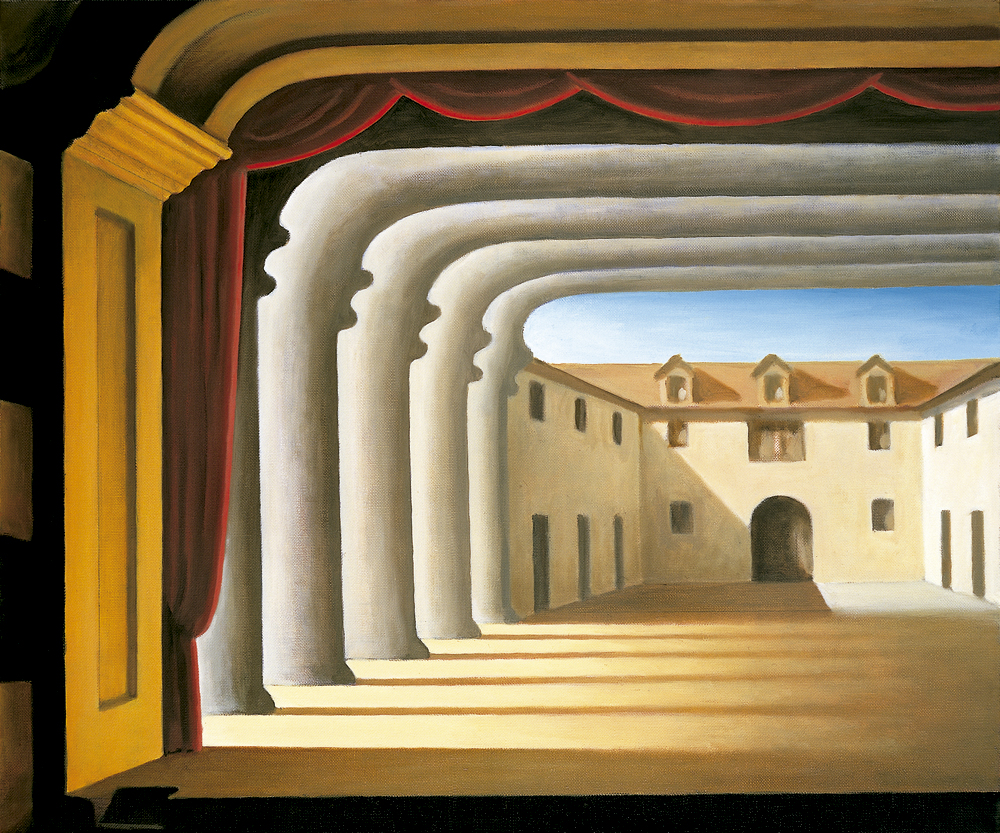 Scenery for the 3rd Act of the Opera "The Revenge of the Morgado"