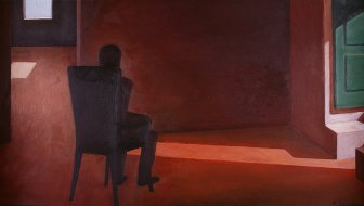 [Sitting Man Seen From Behind (My Father Seen From Behind)]