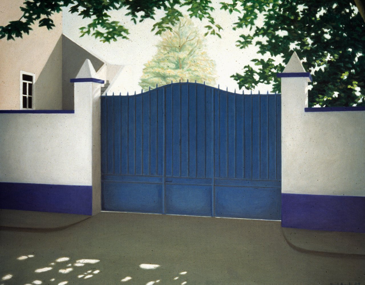 O portão azul