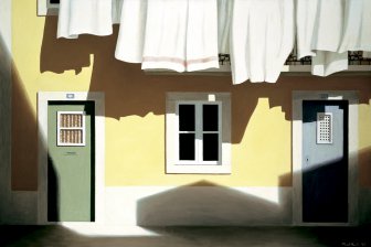 [Building with Clothesline]