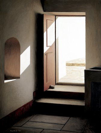 [Kitchen Door with Steps]